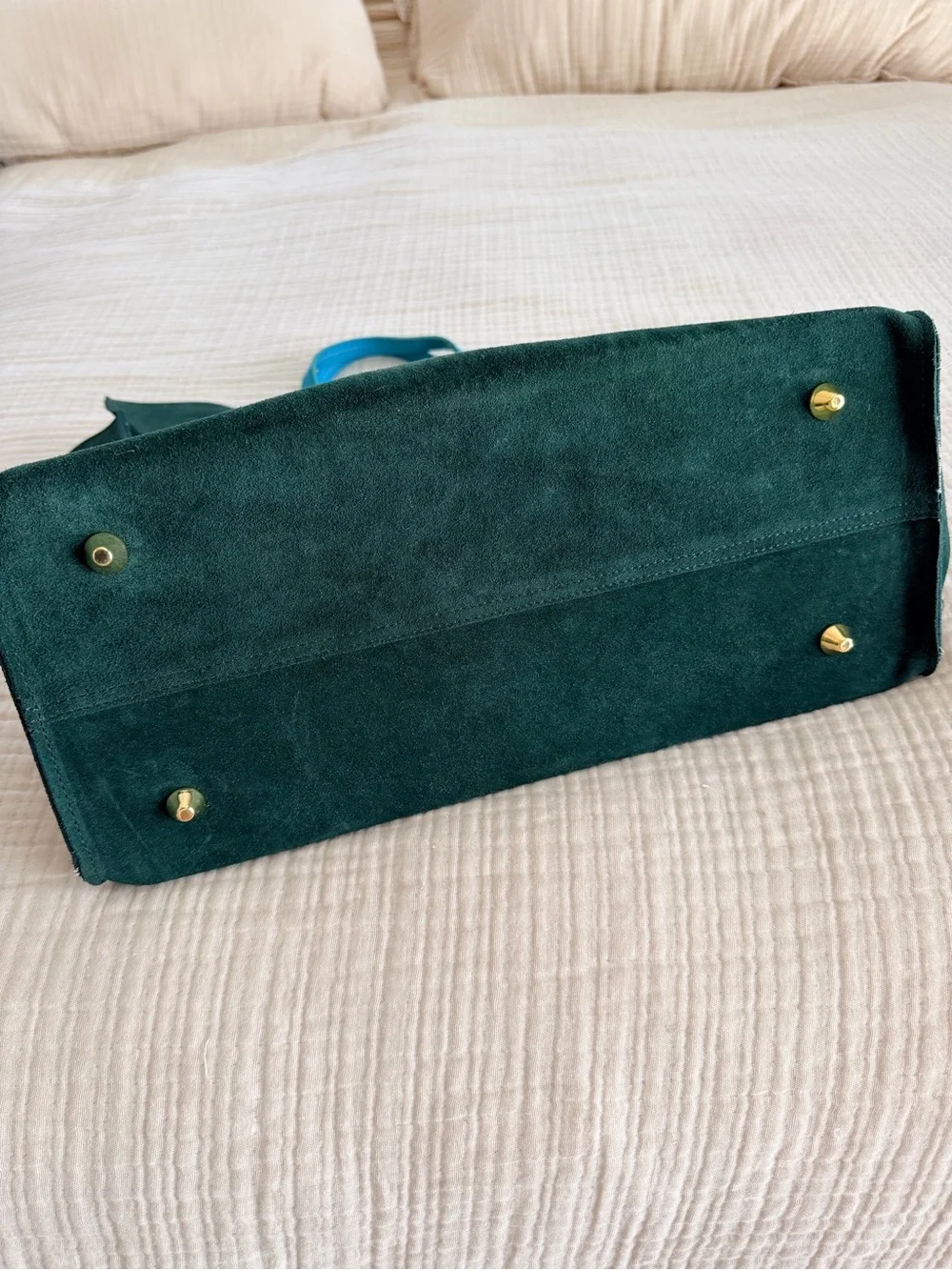 Clare V. Simple tote green suede - Picture 3 of 8